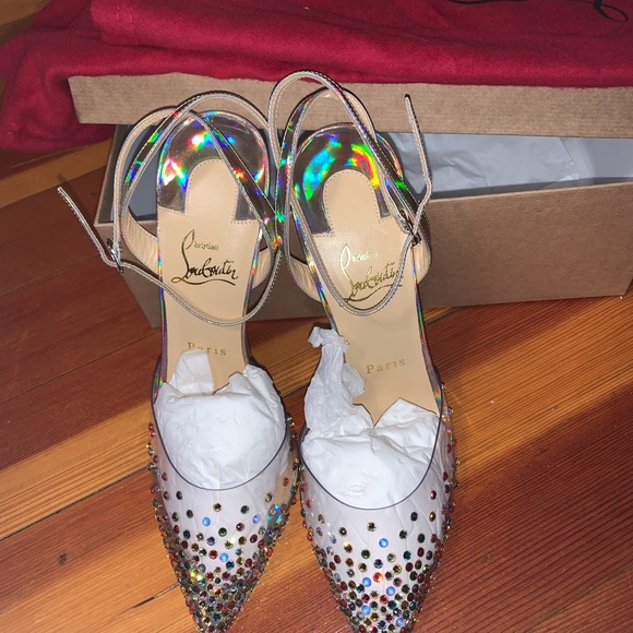 Christian Louboutin Spikaqueen Crystal Pump NIB size 39 - Picture 6 of 7